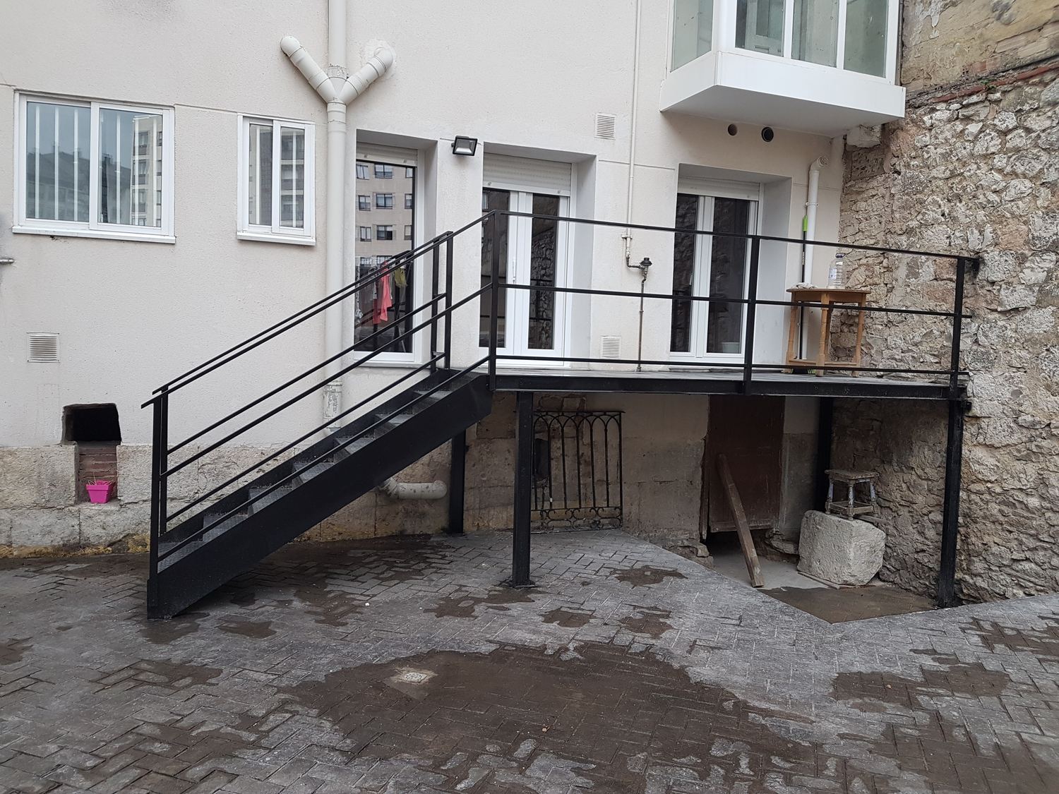 Private patio